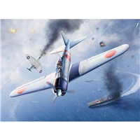 Japanese Navy A6M2b Zero Fighter Model 21 "Battle of Midway"