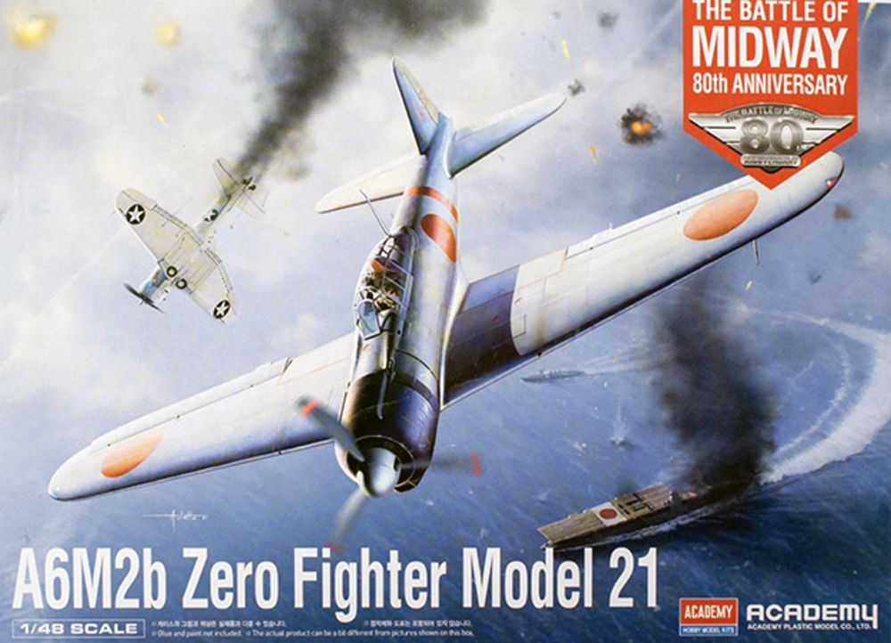 Japanese Navy A6M2b Zero Model 21  Battle of Midway  Fighter Aircraft