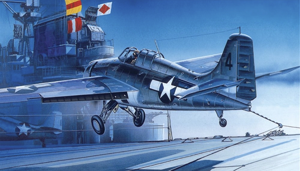 US Navy F4F-4 Wildcat Fighter Aircraft