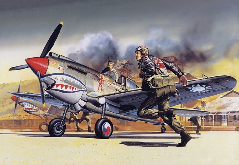 USAAF Curtiss P-40B Tomahawk Fighter Aircraft