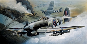 British RAF Hawker Typhoon Ib Fighter Bomber Aircraft
