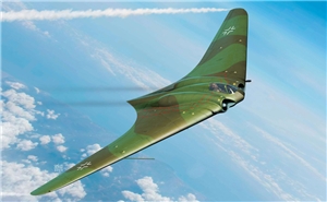 German Air Force WWII Horten Ho 229  Wunderwaffe  Flying Wing Aircraft