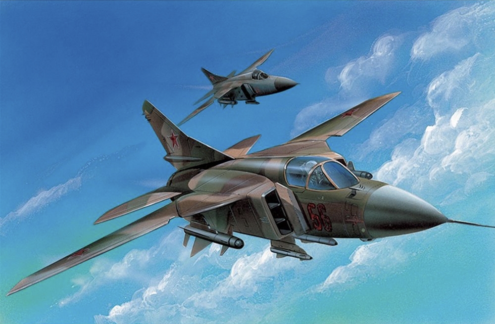 Soviet Air Force MiG-23 Flogger Fighter Aircraft