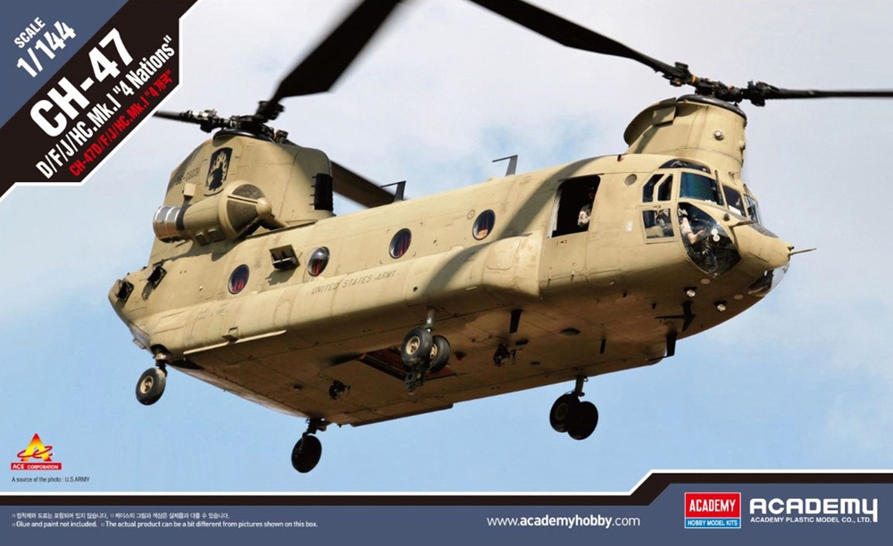 CH-47 D/F/J/HC Mk 1 Chinook  4 Nations  Helicopter