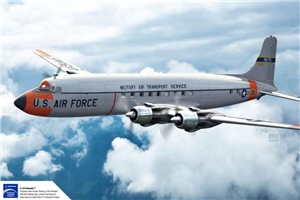 US Air Force C-118 Liftmaster Military Transport Aircraft