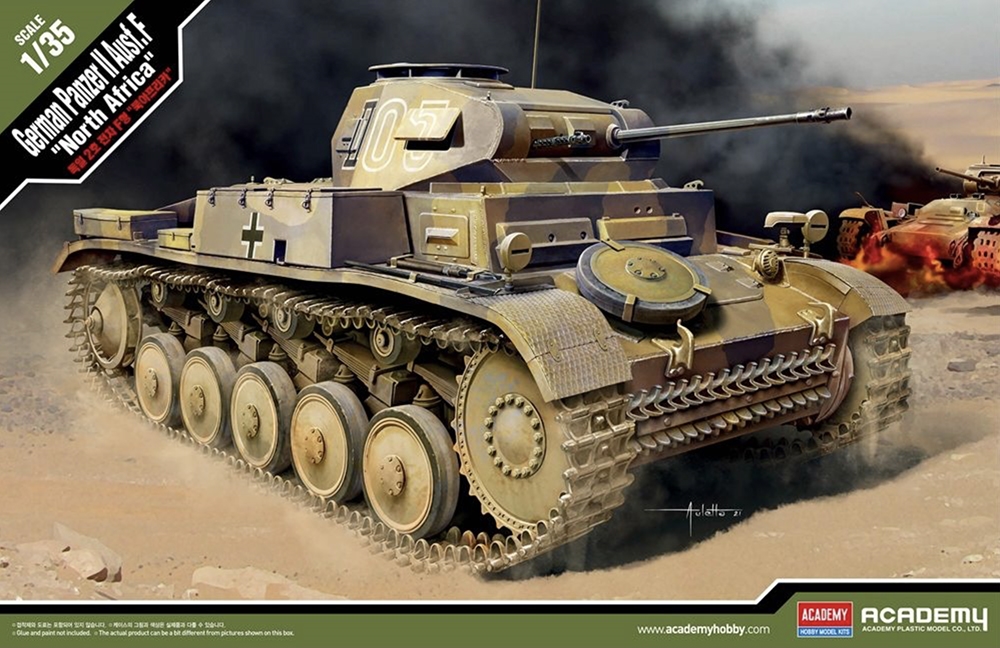 German Army Panzer II Ausf F  North Africa  Medium Tank