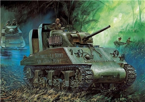 PKAY13562 USMC M4A2 Sherman 75mm 