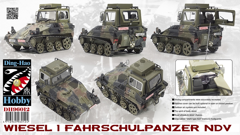 German Army Wiesel 1 Fahrschulpanzer NDV Driver Training Tank