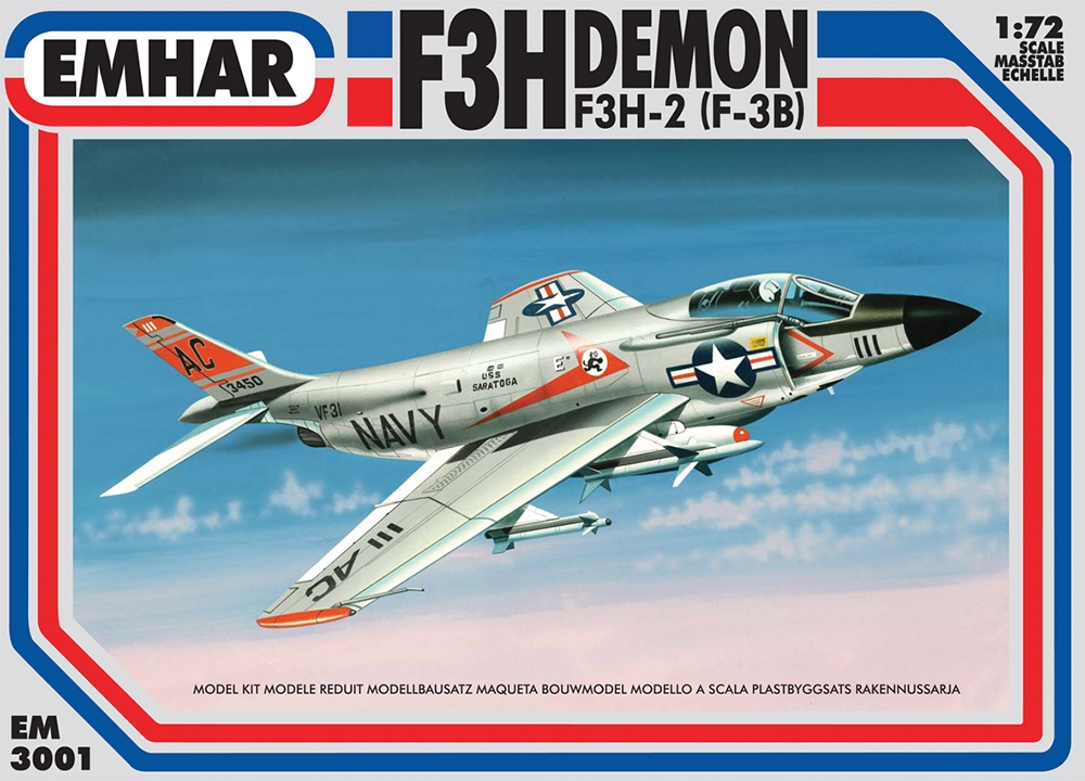 US Navy F3H Demon Jet Fighter Aircraft