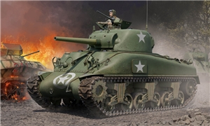 PKLK61617 US M4A1 Sherman WWII Medium Tank (cast hull) Late
