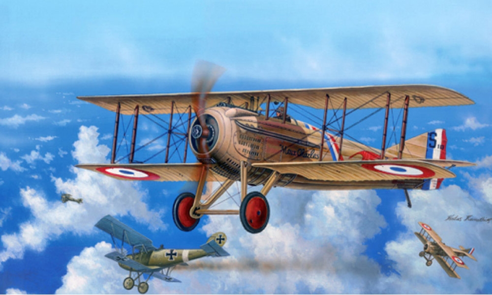 French Air Force SPAD XIII WWI Fighter Aircraft