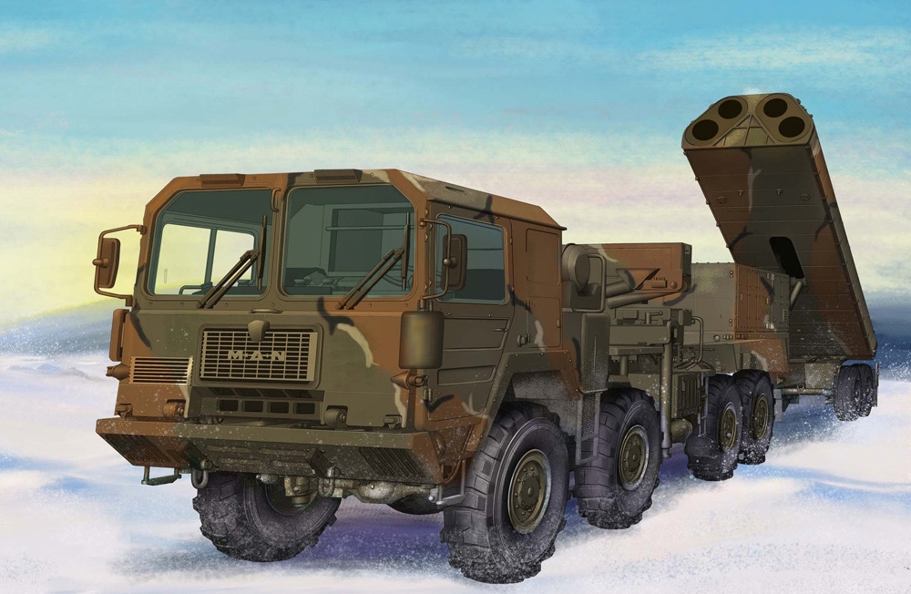 NATO M1014 Tractor w/ M2042A1 GLCM Transport Erector Launcher