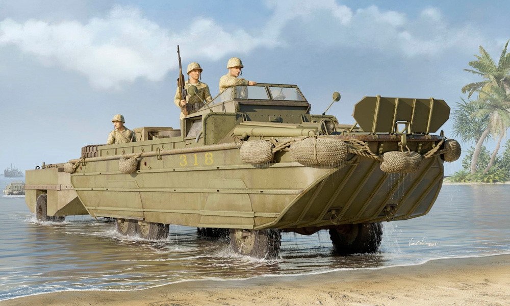 US Army GMC DUKW-353 Amphibious Truck w/WTCT-6 Trailer