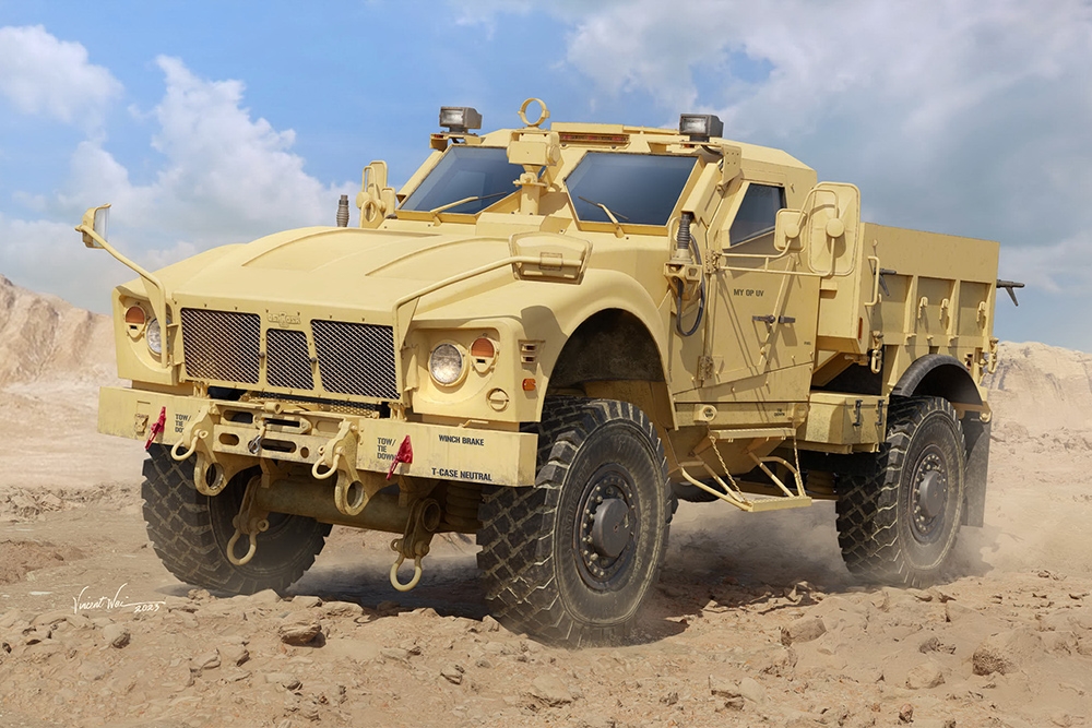 US Army M-ATV All-Terrain Cargo Carrier Vehicle