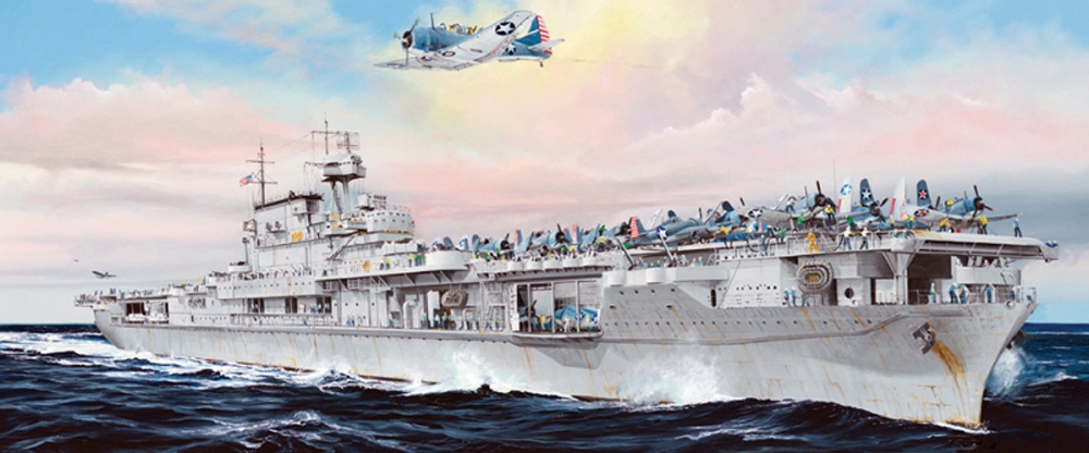 US Navy USS Enterprise CV-6 Aircraft Carrier Ship