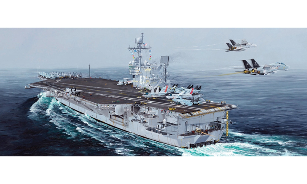 US Navy USS John F Kennedy CV-67 Aircraft Carrier Ship