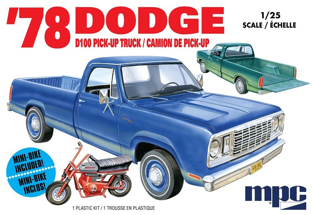 1978 Dodge D100 Pickup Truck & Mini-Bike