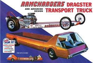 PKMPC970 Ramchargers Dragster & Transporter Truck