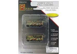 German Army SdKfz 251/1 Fall Half-Track Vehicles (Qty 2)