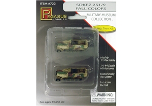 German Army SdKfz 251/9 Fall Half-Track Vehicles (Qty 2)