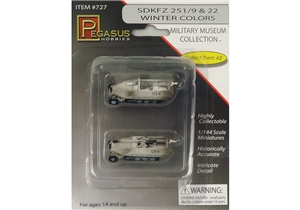 German Army SdKfz 251/9 & 251/22 Winter Half-Track Vehicles (Qty 1 Ea)