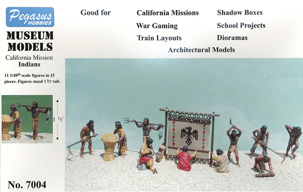 California Mission Indian Figures (Qty 11)