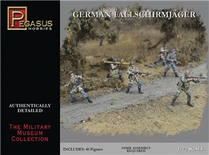 WWII German Fallschirmjäger Figures (Qty 40)