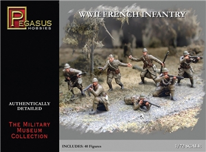 WWII French Infantry Figures (Qty 40)
