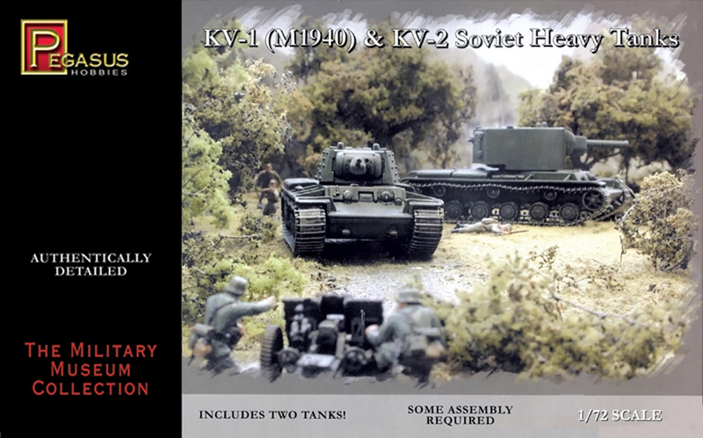Soviet Army KV-1 Early & KV-2 Heavy Tanks (Qty 2)