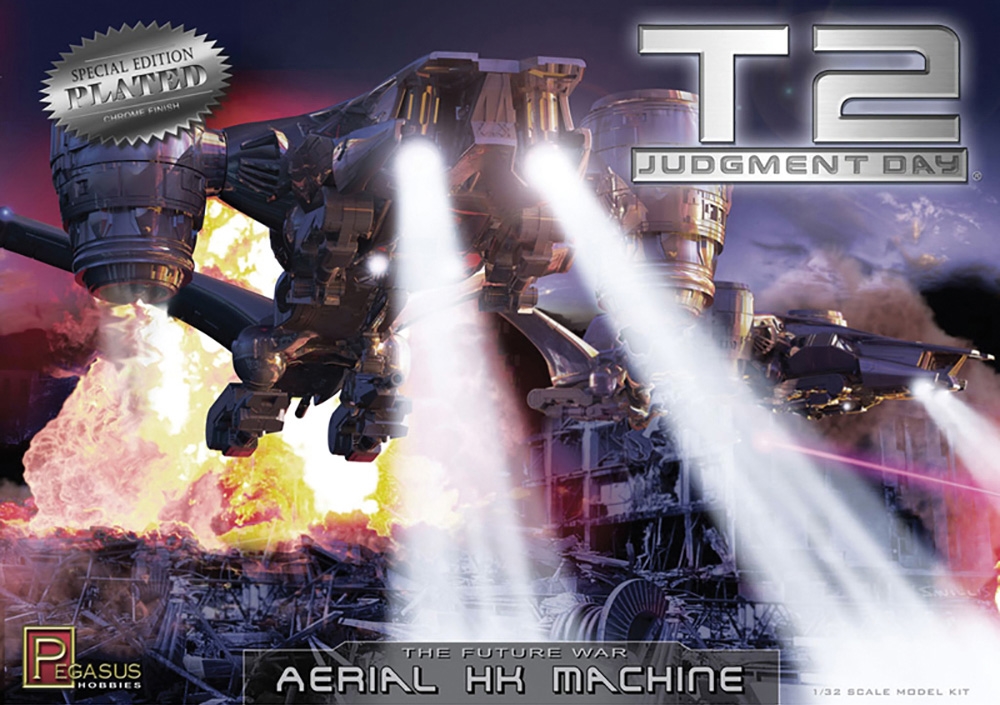 Terminator 2: Judgment Day Aerial Hunter Killer Machine Chrome