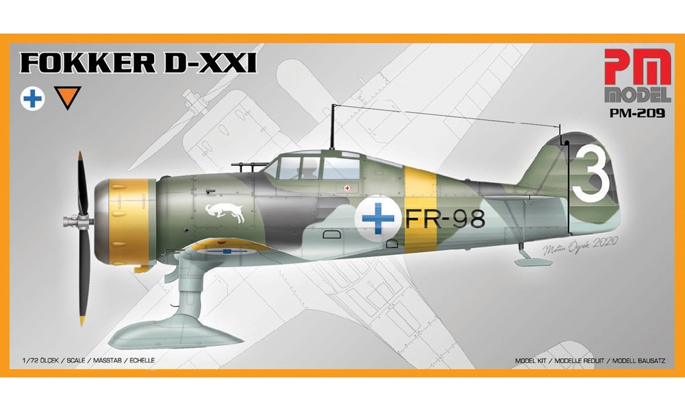 Dutch Air Force Fokker D-XXI (FR-98) Fighter Aircraft