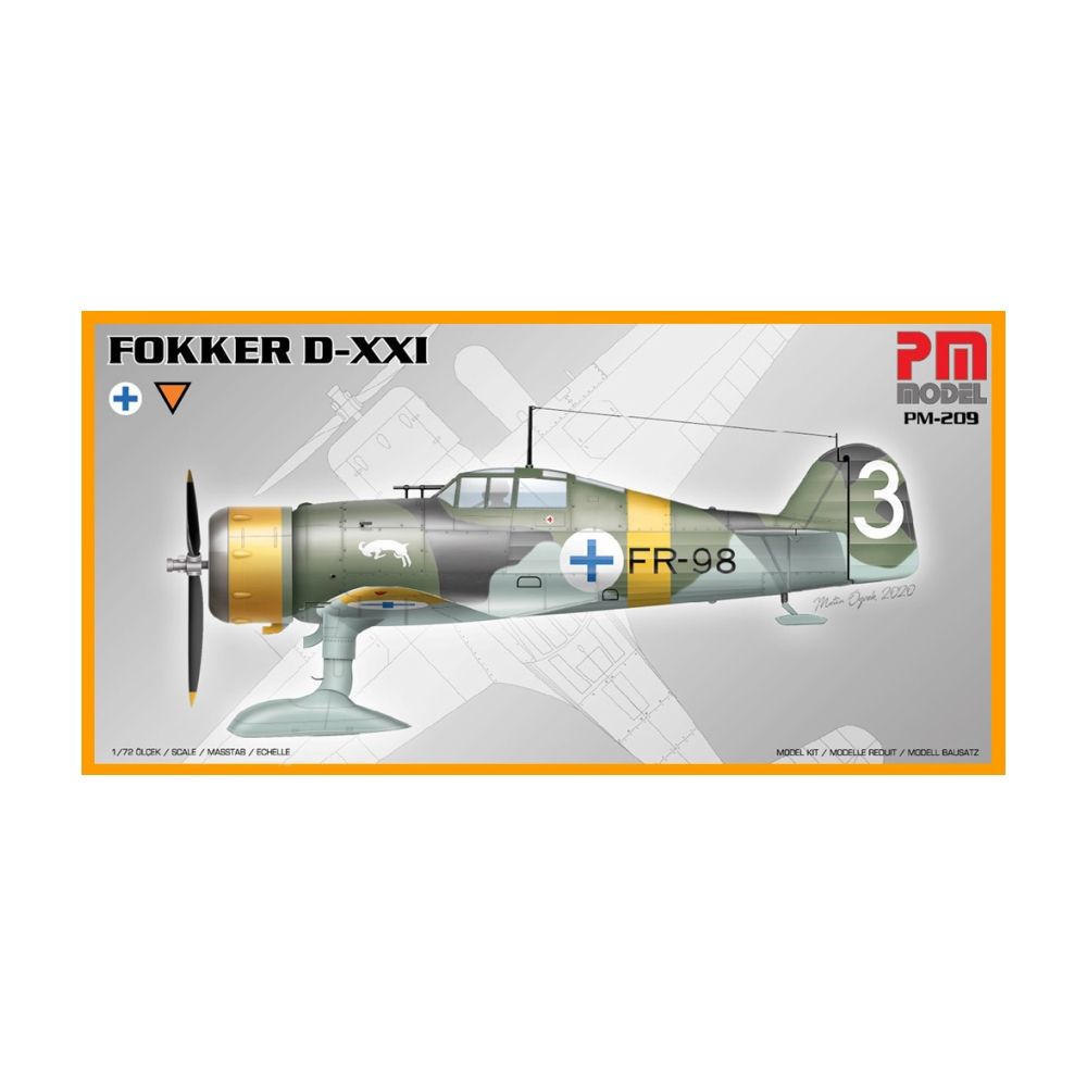 Dutch Air Force Fokker D-XXI (FR-98) Fighter Aircraft