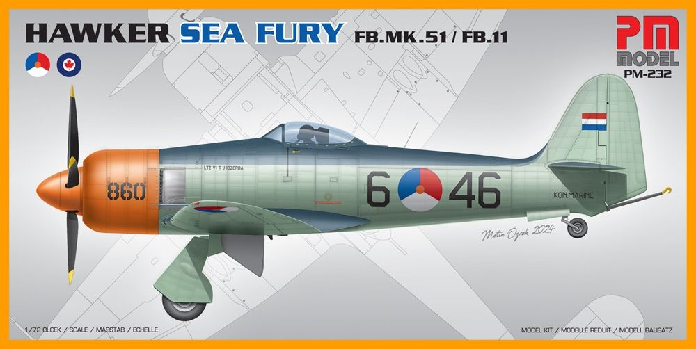 Hawker Sea Fury FB-51 Dutch/FB-11 Canadian Fighter Aircraft