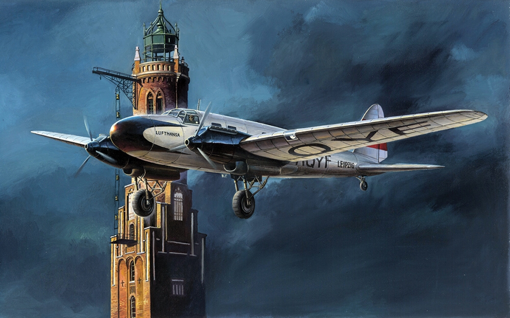 German Air Force Heinkel He 111C Lufthansa WWII 1936 Bomber Aircraft