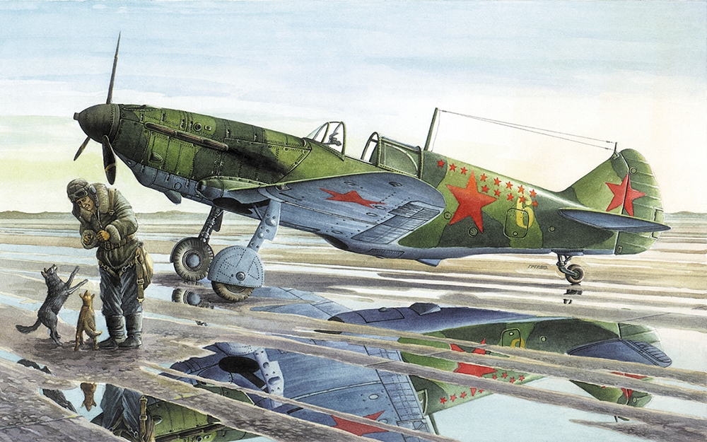 Soviet Air Force LaGG-3 (35 series) WWII Fighter Aircraft