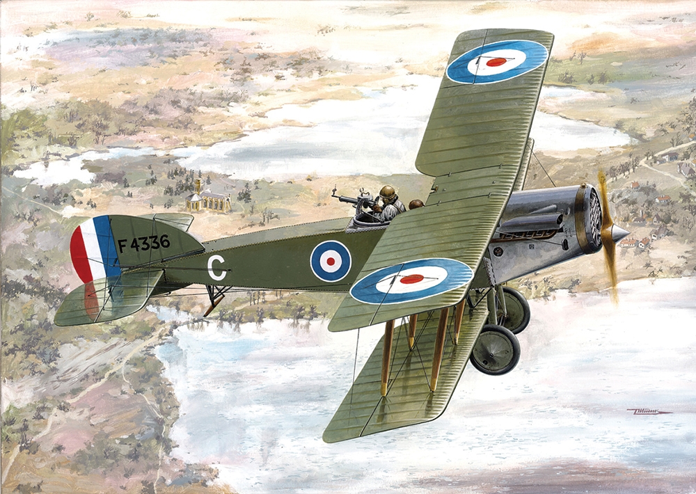 British Royal Air Force Bristol F2B WWII Fighter Aircraft