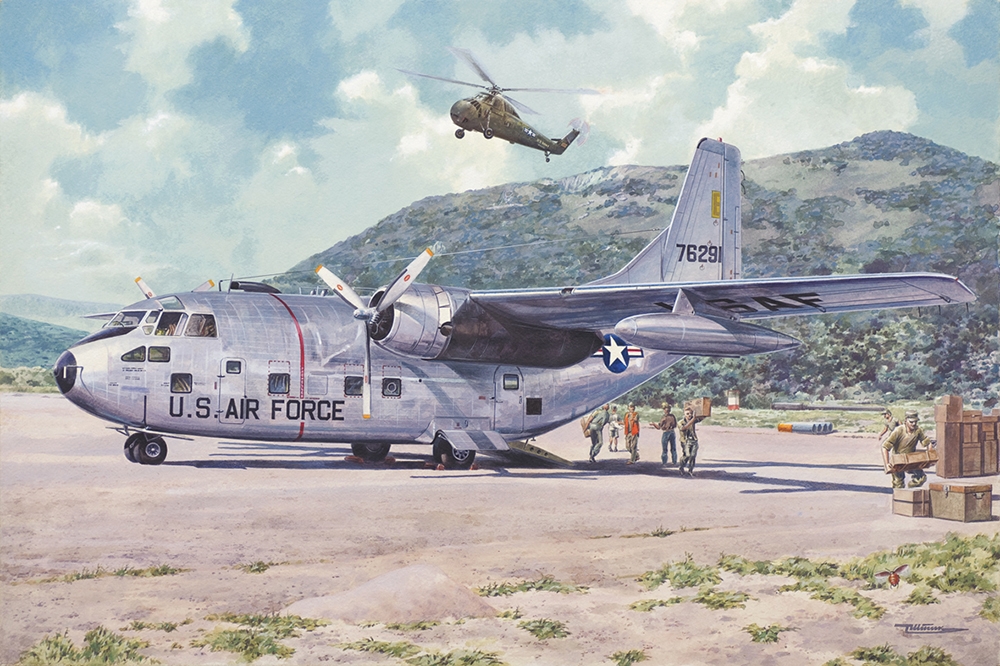 US Air Force Fairchild C-123B Provider Military Transport Aircraft