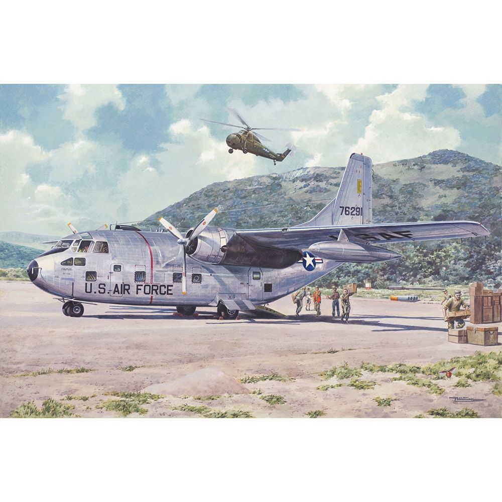 US Air Force Fairchild C-123B Provider Military Transport Aircraft