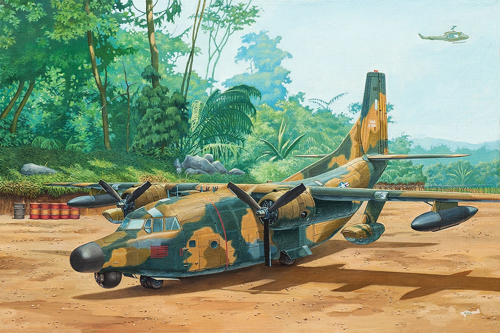 US Air Force Fairchild NC/AC-123K Black Spot Strike Aircraft