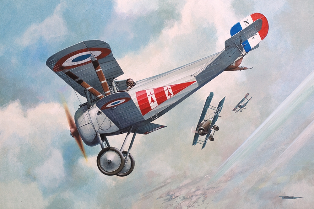 French Air Force Nieuport 24bis WWI Fighter Aircraft