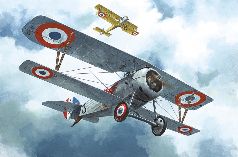 French Air Force Nieuport 24 WWI Fighter Aircraft