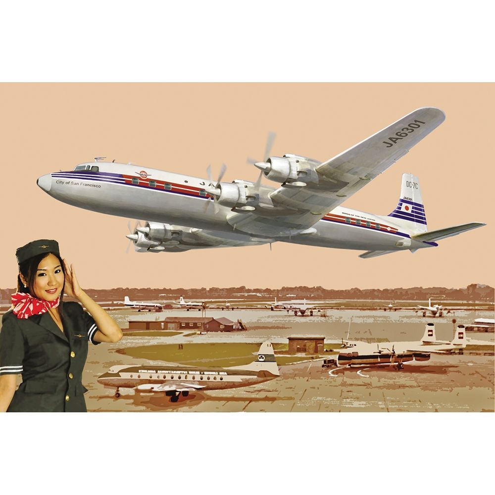 US Douglas DC-7C Japan Air Lines Passenger Aircraft