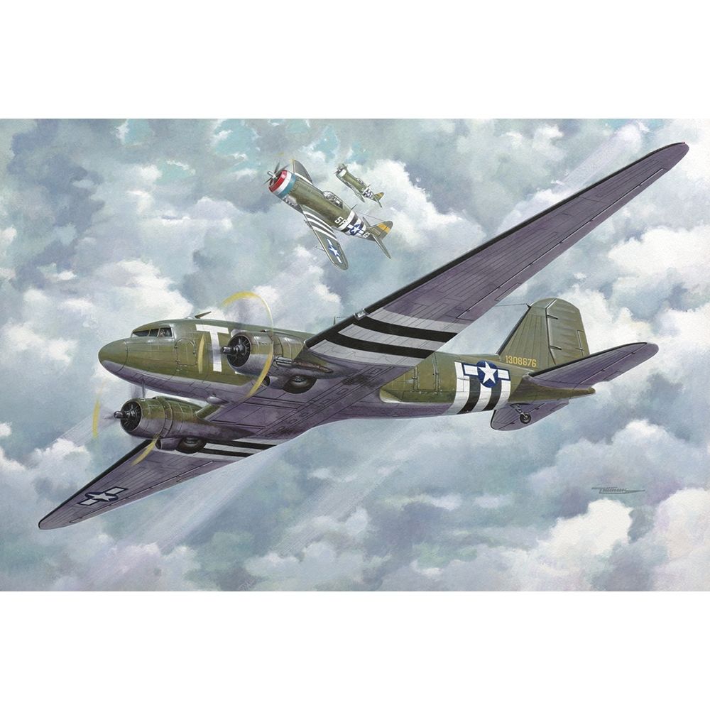 US Douglas C-47 Skytrain Military Transport Aircraft