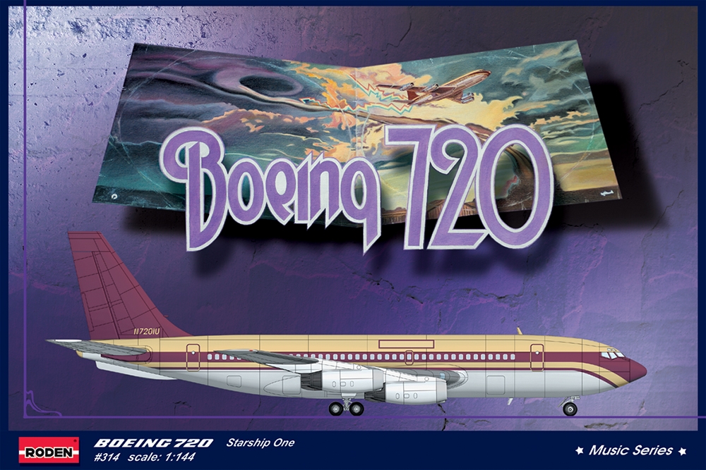 US 1973 Boeing 720 'The Starship' Deep Purple Private Aircraft