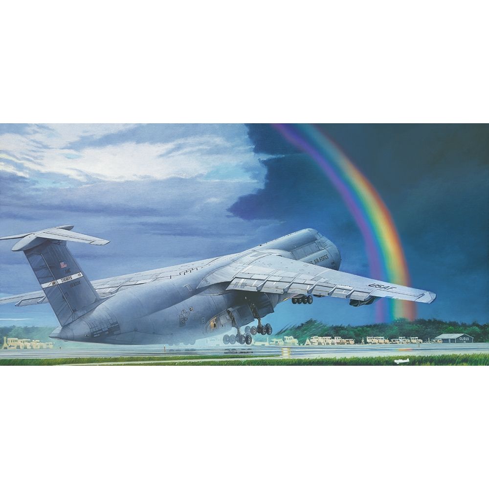 US Air Force C-5B Galaxy Military Transport Aircraft