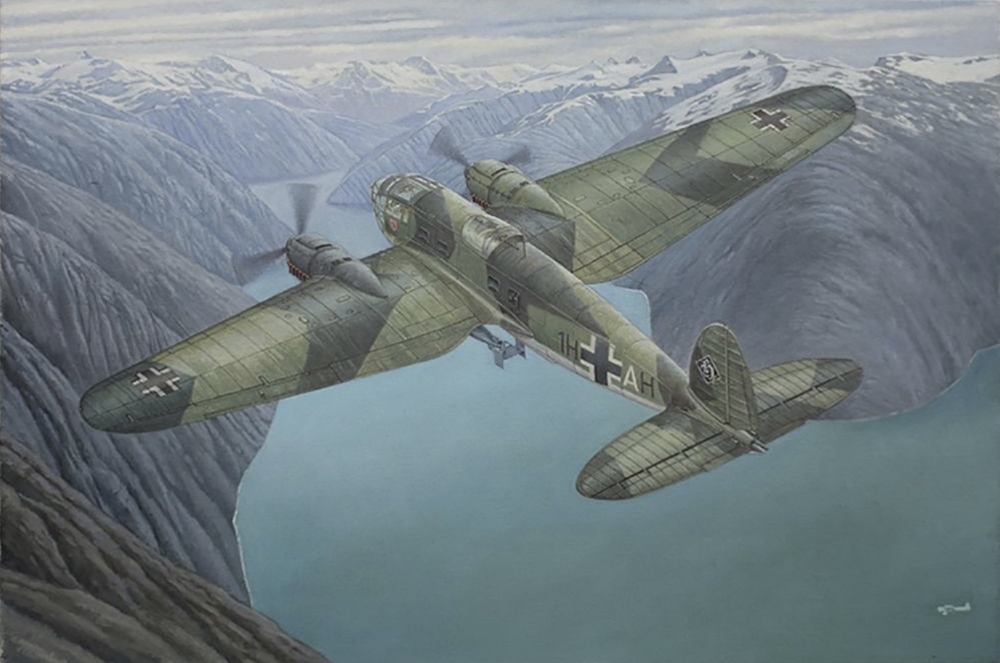 German Air Force Heinkel He 111 H-6 WWII Bomber Aircraft