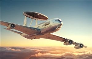 PKROD345 US Air Force E-3 Sentry AWAC Early Warning Aircraft