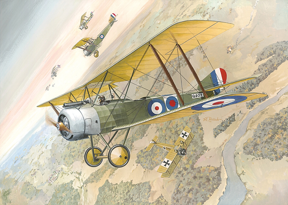 British Royal Air Force Sopwith 1½ Strutter WWI Fighter Aircraft
