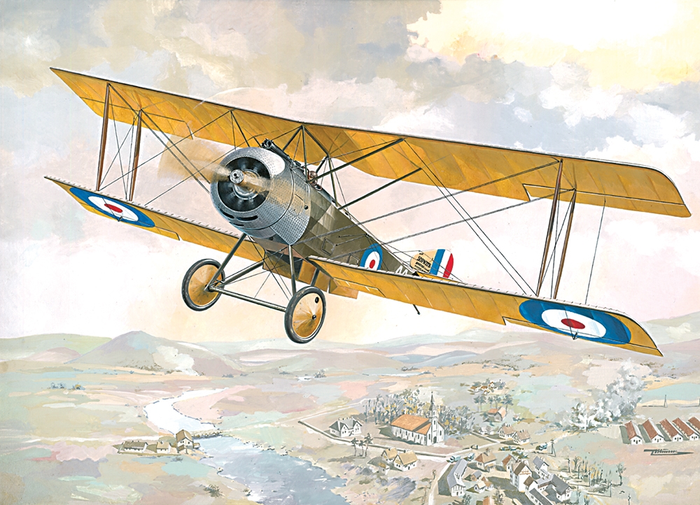 British Royal Air Force Sopwith 1½ Strutter 1-Seat Fighter Aircraft
