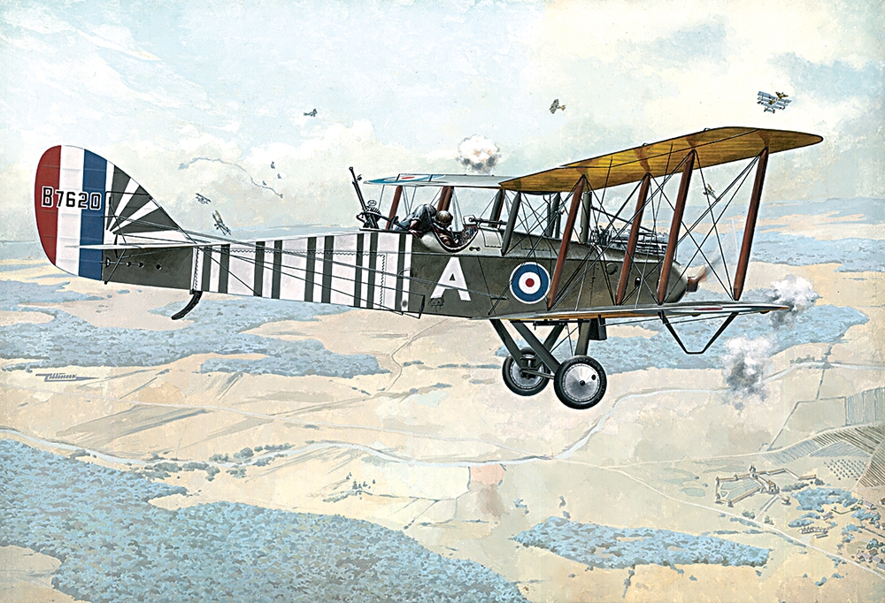 British Royal Air Force De Havilland D.H.9 WWI Bomber Aircraft